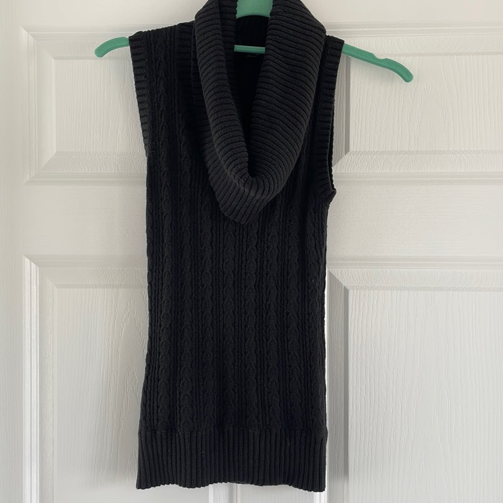BCBGMaxAzria Cowl Neck Sweater Tank Top